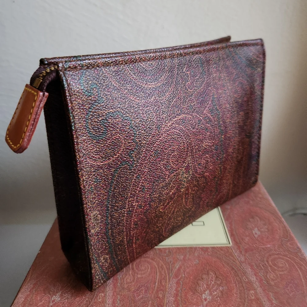 Etro Milano Paisley Zip Clutch